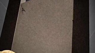 Busty hentai coed sucking monster cock