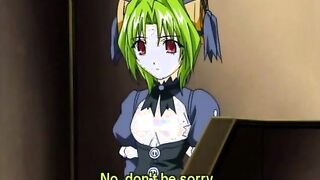 Horny hentai schoolgirl gets toyed