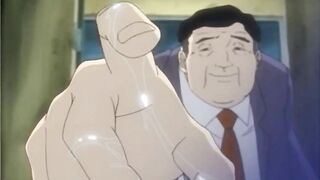 Hentai girl gets poked from behind in the fence
