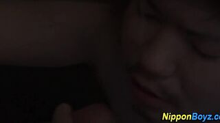 Gay asian teens facialize