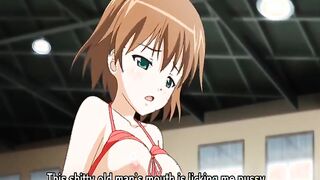 Bondage hentai guy gets sucked his cock and licked pussy