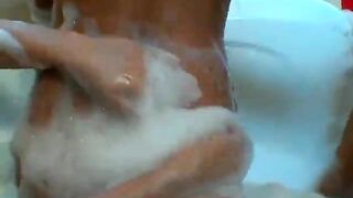 Girlfriends Taking A Nice Bubblebath Together
