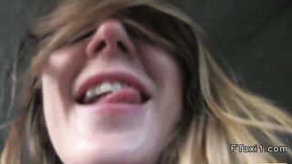 Revengeful girlfriend bangs in fake taxi