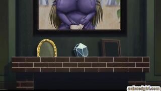 Maid hentai gets squeezed her bigboobs and fucked allhole by tentacles