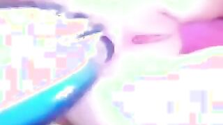 Pussy And Anal Play With Hairbrush on Live Cam