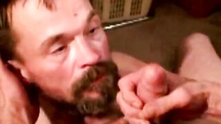 Disgusting poor biker getting facialized