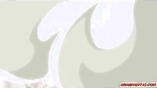 Big juggs Japanese hentai hard gangbanged
