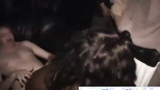Amateur black slut takes cumshot 