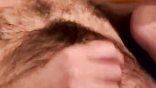 Real straight amateur bear gets a facial