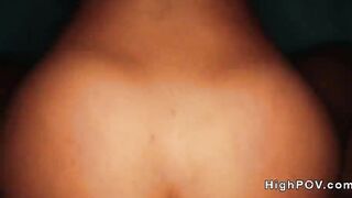 Sexy tanned amateur banging pov