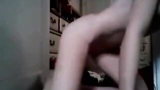 Girls love to push a hairbrush in pussy
