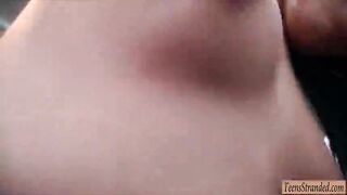 Poor amateur teen girl Anna Rose drilled by stranger dude