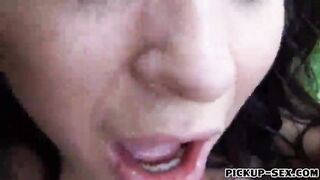 Euro babe Aurelly Rebel public fucking in exchange for money