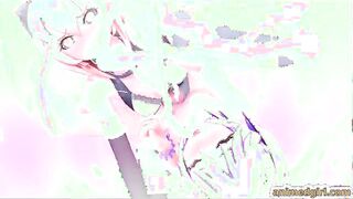 Two shemales 3d animated hot poking and cumming
