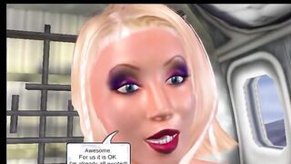 Shemale gets fucked in threesome