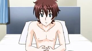 Redhead hentai with bigtits drilled allhole by monster tentacles