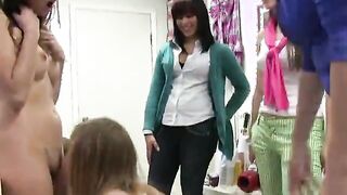 Wild College Babes Get Initiated And Naked