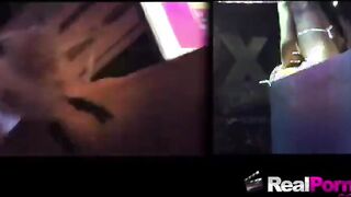 Watching a hot blonde stripper