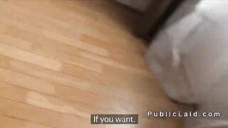 Babe from public fucking pov indooor