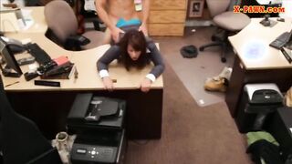Busty wife in need of money gets pounded at the pawnshop
