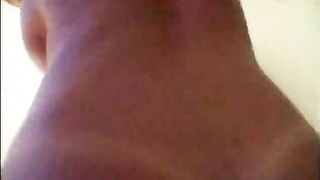 Delicious tranny Dayane fucking her sexy butt with a big glass dildo
