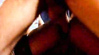 Busty blonde tranny whore Samantha sucking a giant penis with lust in a threesome