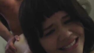 Asian Babe Is Crazily Hungry Over Dick As It Drills Her Hairy Pussy