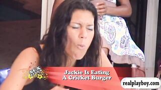 Sexy babes sucking a sextoy and have a cooking challenge