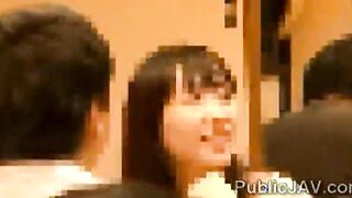 Whoriental babe fucks cooworker bf at office party