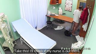 Sexy amateur patient fucked in fake hospital