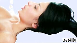 Luscious brunettes tits gets cummed and her pussy recieves a hardcore fuck
