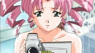Roped anime fucked from behind and film it