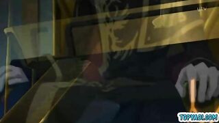 Chained Japanese anime gay in the public