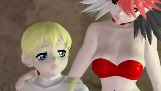 3d anime shemale with monster
