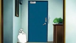 Anime wife hot poking from behind by pervert