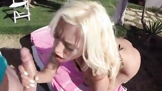 Sucker Versus Sucker Show In Vacant Lawn Is What This Two Horny Doing