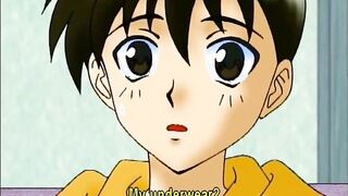 Busty anime self masturbating in the shower