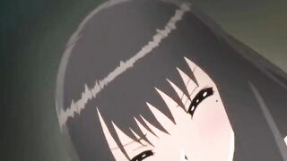 Bondage anime coed poking from behind and creampie