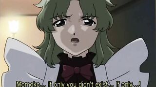 Maid anime fingering her wetpussy and riding dick