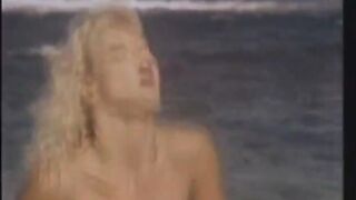 Ginger Lynn fucked on a beach by Ron Jeremy