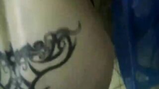 MILF sucks hard boner in the bathroom