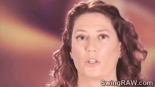 Swinger couples makes hot lingerie party in XXX reality show