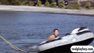 Badass hot babes try out kite boarding and Jui Jitsu