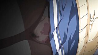 Busty anime coed anal fucked