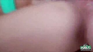 Naughty Casey is spotted by dude and gets banged in the woods