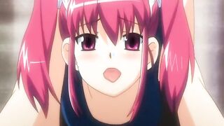 Swimsuit anime coed with bigboobs hard tentacles drilled