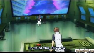 Two japanese anime sharing cock