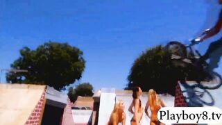 Super hot badass gals snowboarding and deep sea fishing