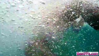 Sexy teens gets on their friends Yacht and then started to tease the guys