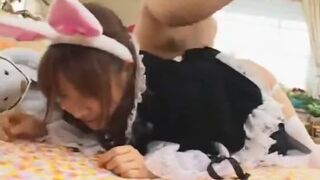 Beautiful teen maid disgraced by lots of thick men juice